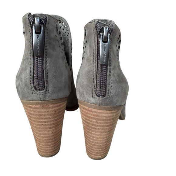 Vince Camuto Gray Suede Cutout Ankle Booties | Size 5 - Picture 6 of 6